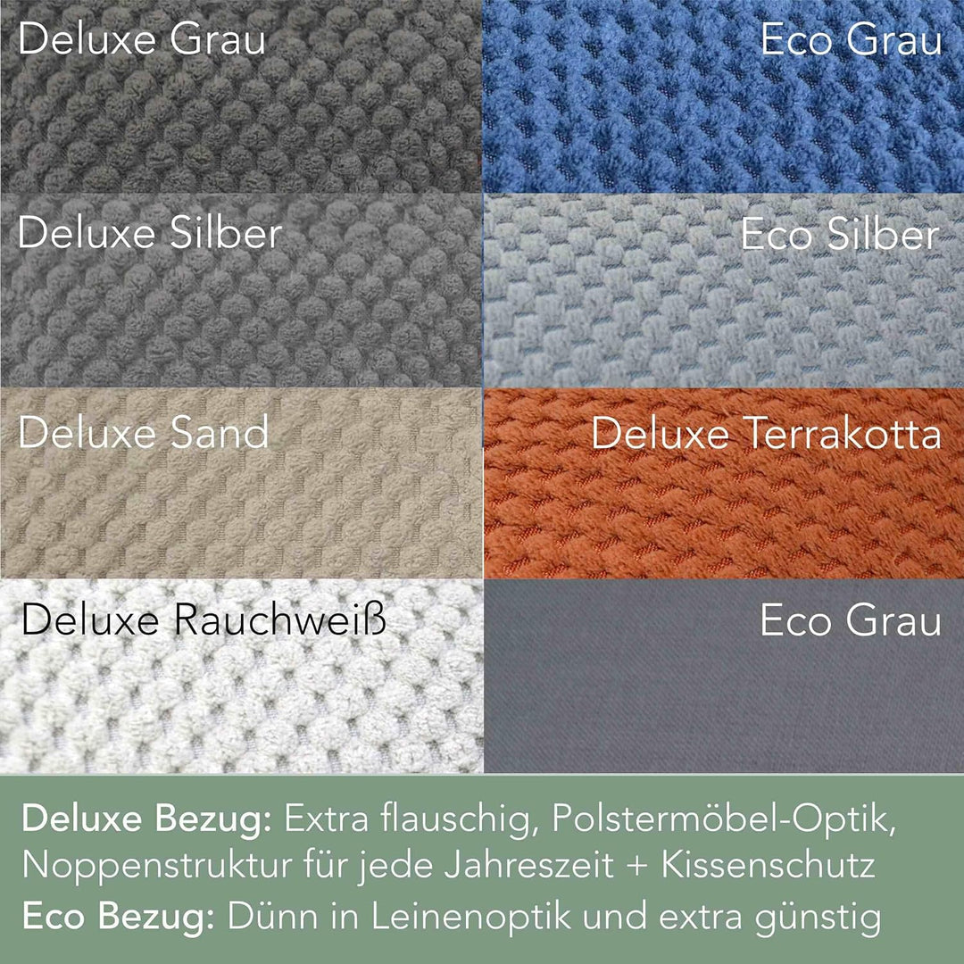 Traumreiter Seitenschläferkissen Visco M Wendekissen Memory Foam [orthopädisch] + Watte Seite | Schw