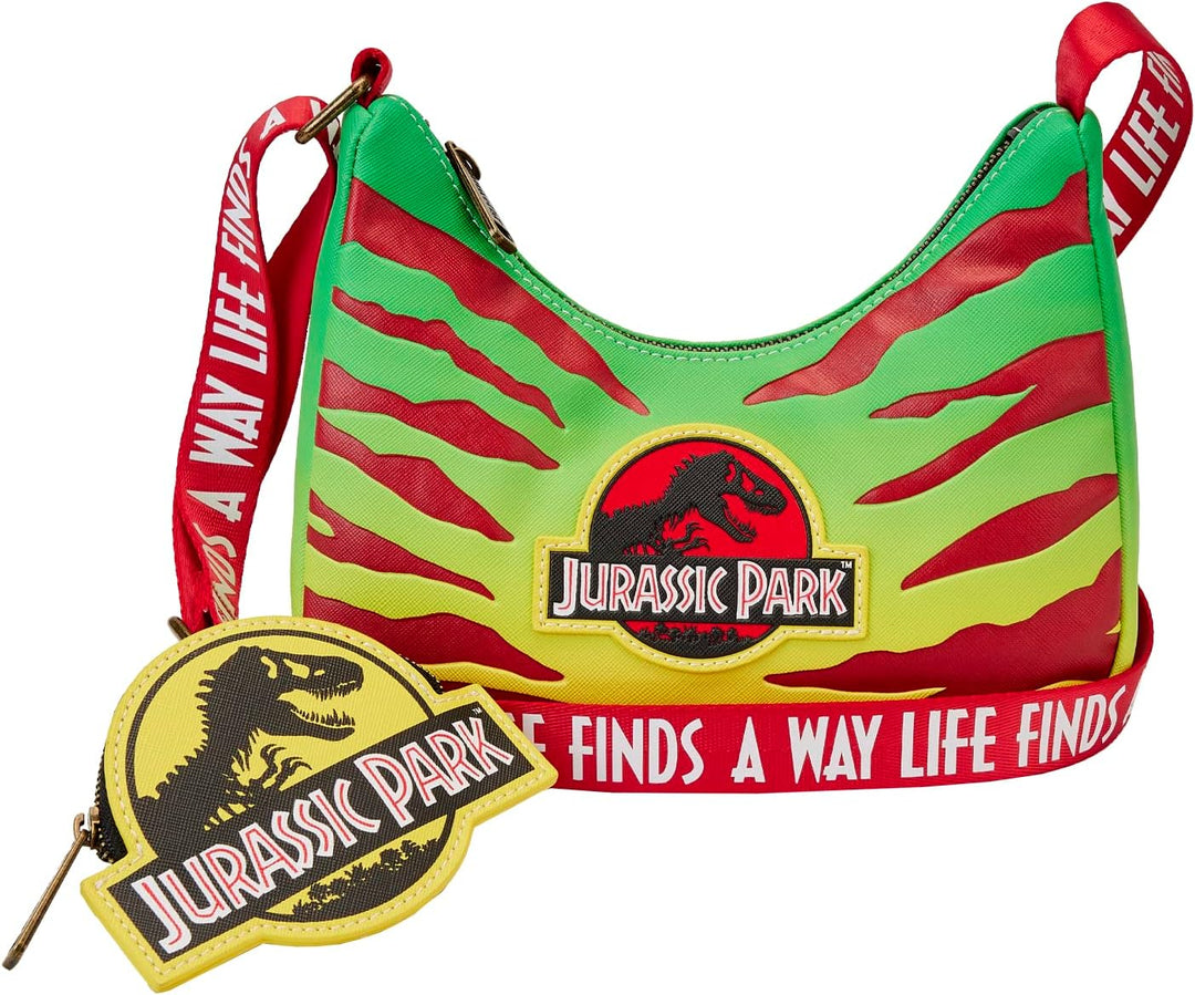 Loungefly Jurassic Park 30th Anniversary Life Finds a Way Umhängetasche Einheitsgrösse, Einheitsgrös