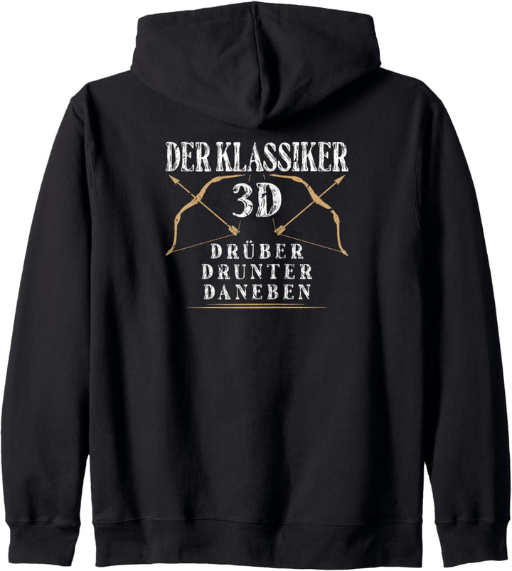 Pfeil und Bogen Bogenschiessen 3d Bogenschütze Kapuzenjacke