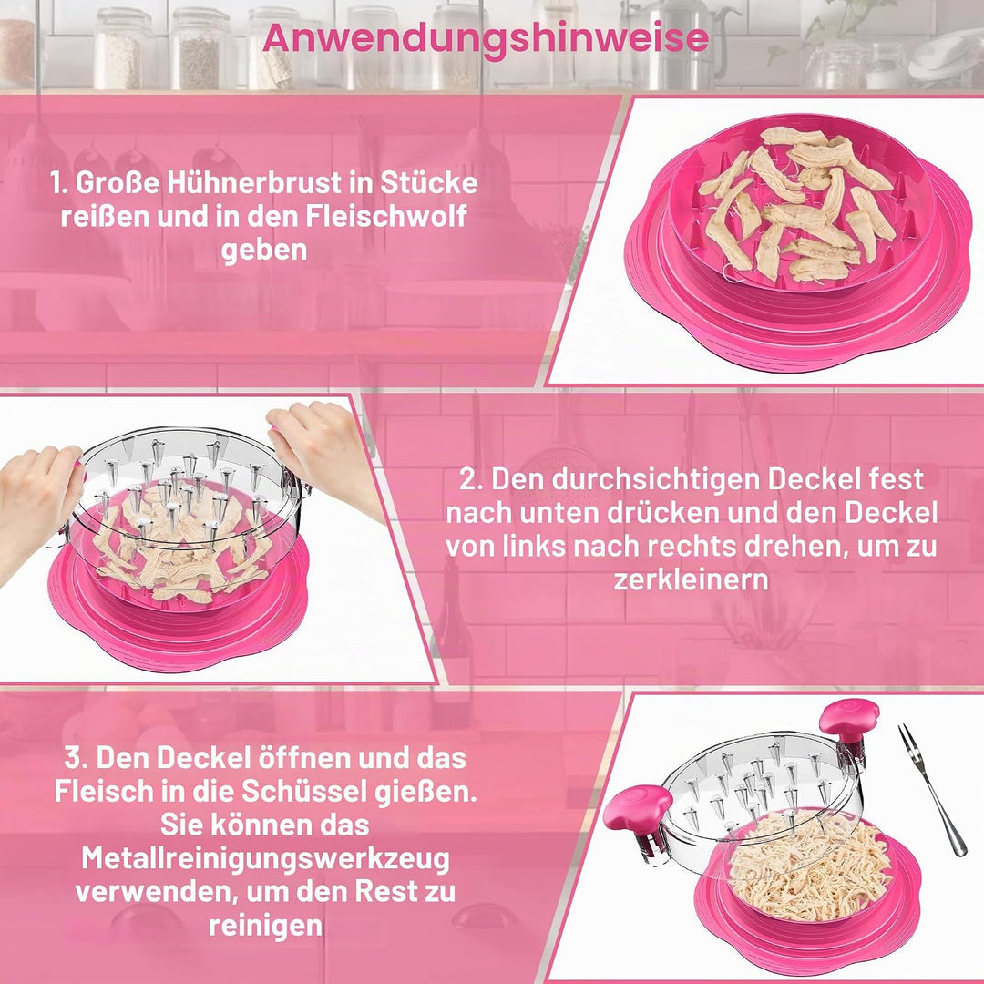 Hähnchen Zerkleinerer, 25 cm grosser pulled chicken shredder, Professionelles Fleischzerkleinerer mi