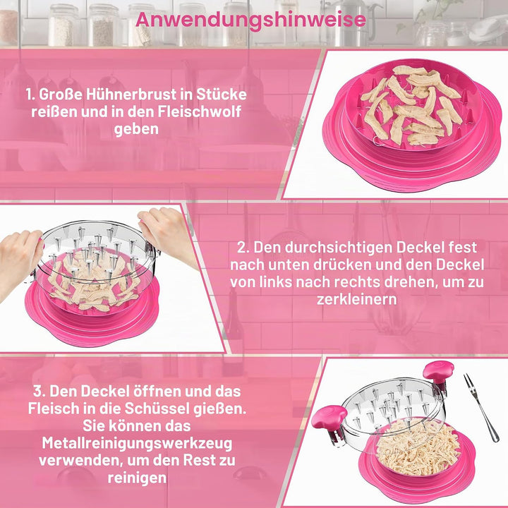 Hähnchen Zerkleinerer, 25 cm grosser pulled chicken shredder, Professionelles Fleischzerkleinerer mi