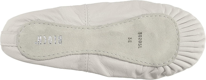 Bloch Dance Girl's Dansoft Full Sole Leather Ballet Slipper/Shoe, White, 7.5 X-Narrow Toddler