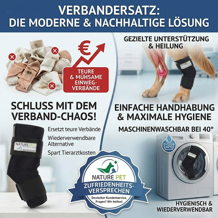 Nature Pet Tarsal- / Sprunggelenk Schutz Bandage 135° Winkel für Hunde (XS 2) 2 XS, 2 XS
