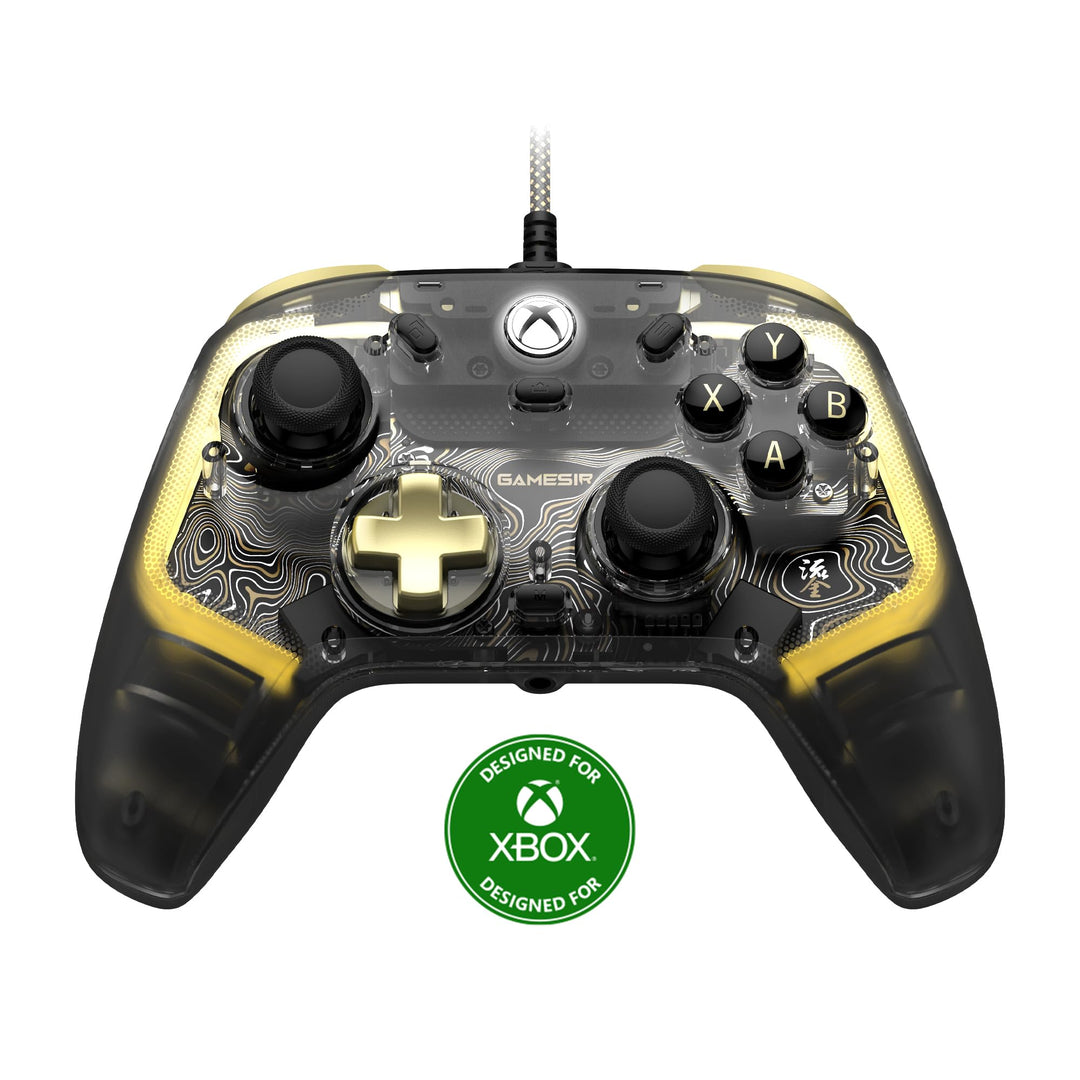 GameSir Kaleid Flux Transparent Wired Controller- Gaming Controller Officially Licensed for Xbox Ser
