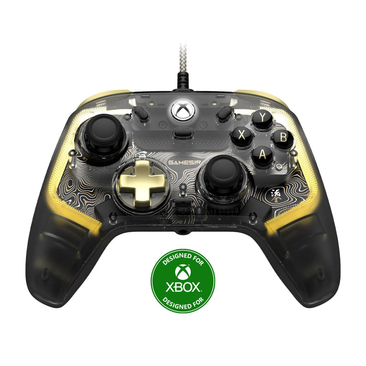 GameSir Kaleid Flux Transparent Wired Controller- Gaming Controller Officially Licensed for Xbox Ser
