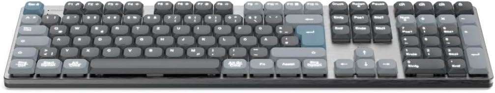 Hama mechanische Tastatur kabellos (Multi-Device 1x Funk, 2X Bluetooth für PC, Laptop, Tablet, Gamin