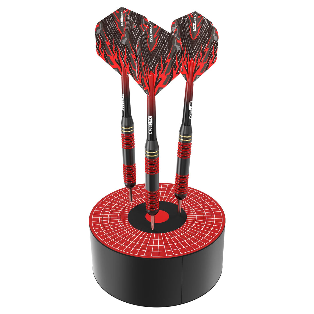 CyeeLife Mini Dart Dock - Dartpfeile Halterung - Dartscheibe Form Premium Sisal Dartständer - Stilvo