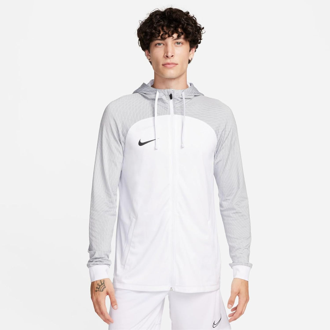 Nike Herren M Nk Df Strk23 Hd Trk Jkt K Jacket S WHITE/WOLF GREY/WHITE/(BLACK), S WHITE/WOLF GREY/WH