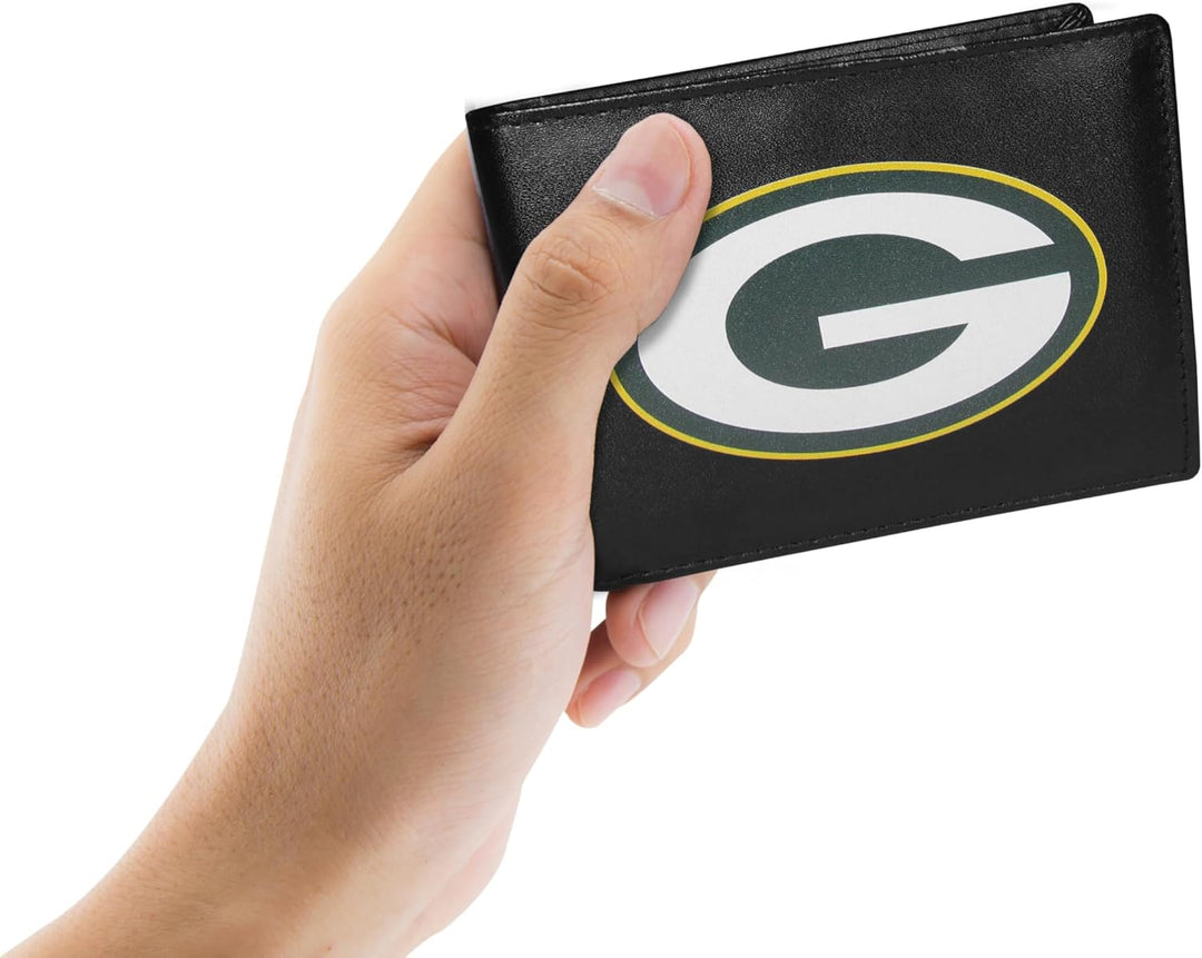 Siskiyou Sports Bi-fold Wallet Large Logo Green Bay Packers Einheitsgrösse Schwarz, Green Bay Packer