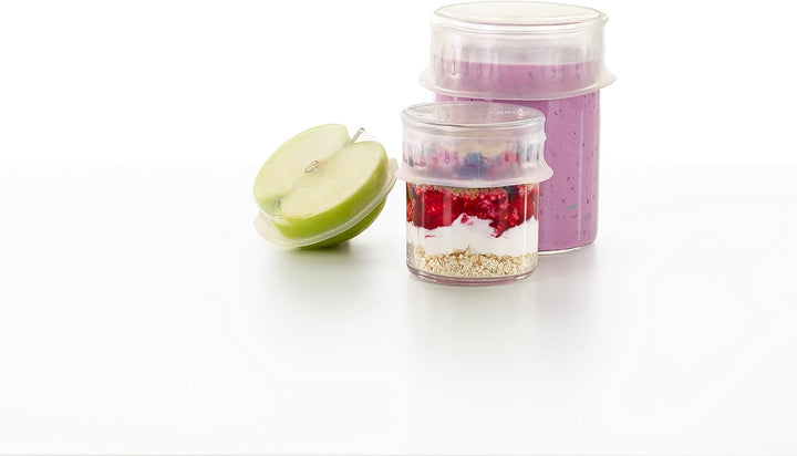 Lékué Flexibler Silikon, wiederverwendbar, 6 Stück. Set beinhaltet: (2) 8,5 cm 11,5 cm 15 cm 20 cm,