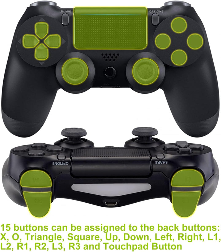 eXtremeRate Programmierbar Dawn Remap Kit für ps4 Controller, Rückseite Hülle Gehäuse Case&amp;Upgrade-B