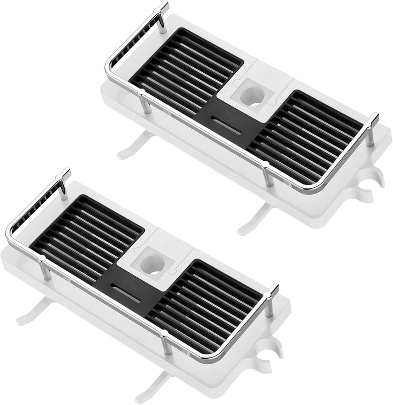 Hoomtaook Duschablage für Duschstange Dusche Caddy ohne Bohren Aufhängen Dusche Regale Zubehör Halte