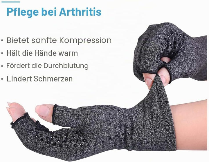 Donfri 2 Paare Arthritis Handschuhe Kompressionshandschuhe Fingerlose handschuhe fr Schmerzlinderung