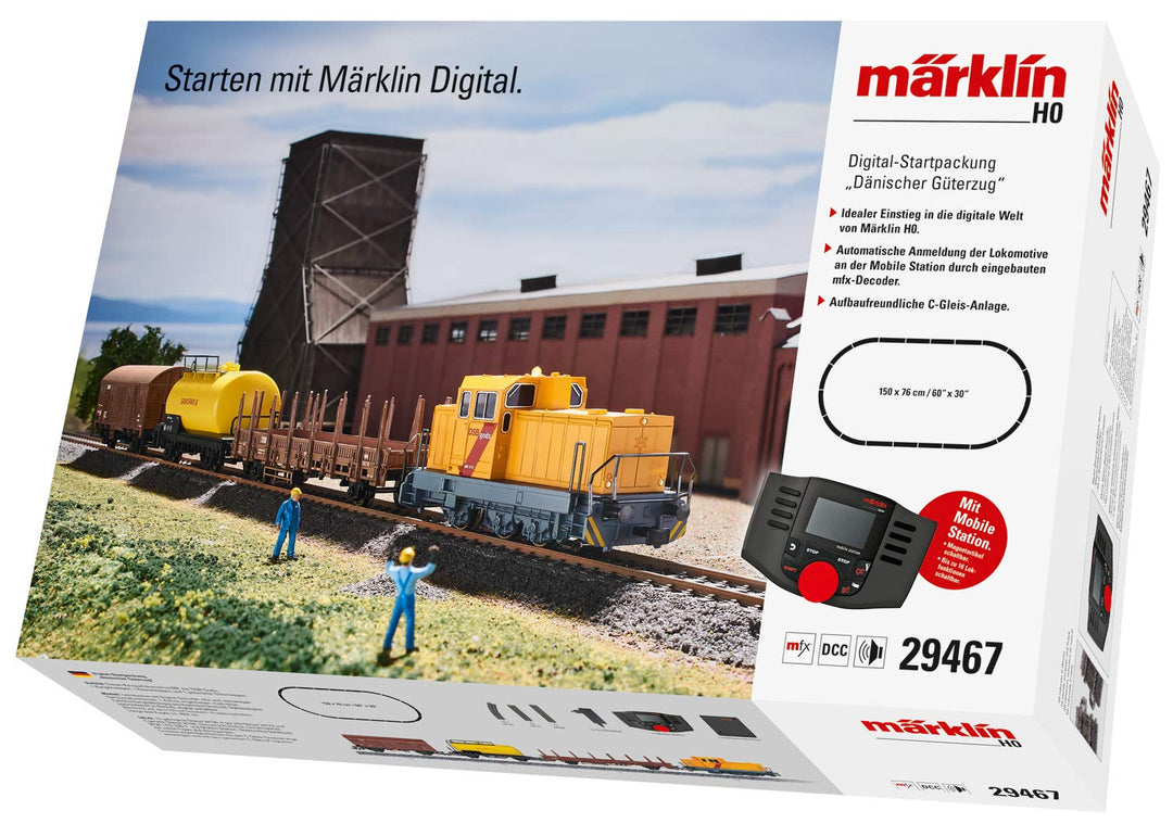 Märklin 29467 - H0 Digital Startpackung "Dänischer Güterzug" mit Mobile Station