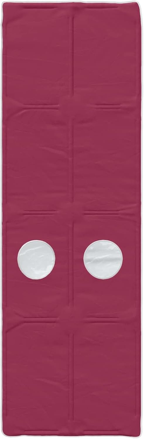 Bettunnel 2er Set Rot aus Polyester für Kingsize Betten, 211 x 67,5 x 2 cm, für Schlafzimmer, Innenb