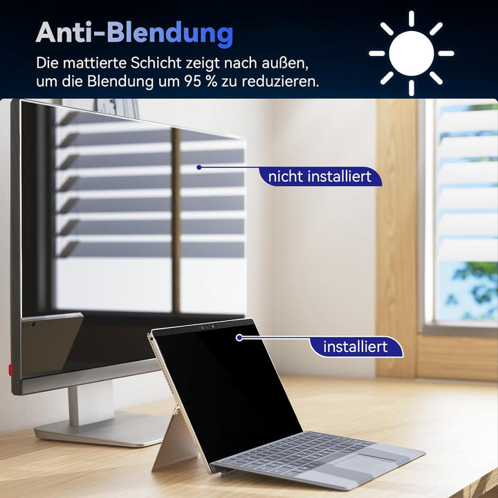 Magnetischer Laptop Sichtschutz für 13.3 Zoll Seitenverhältnis 16:10 Computer Bildschirm, 13 Abnehmb