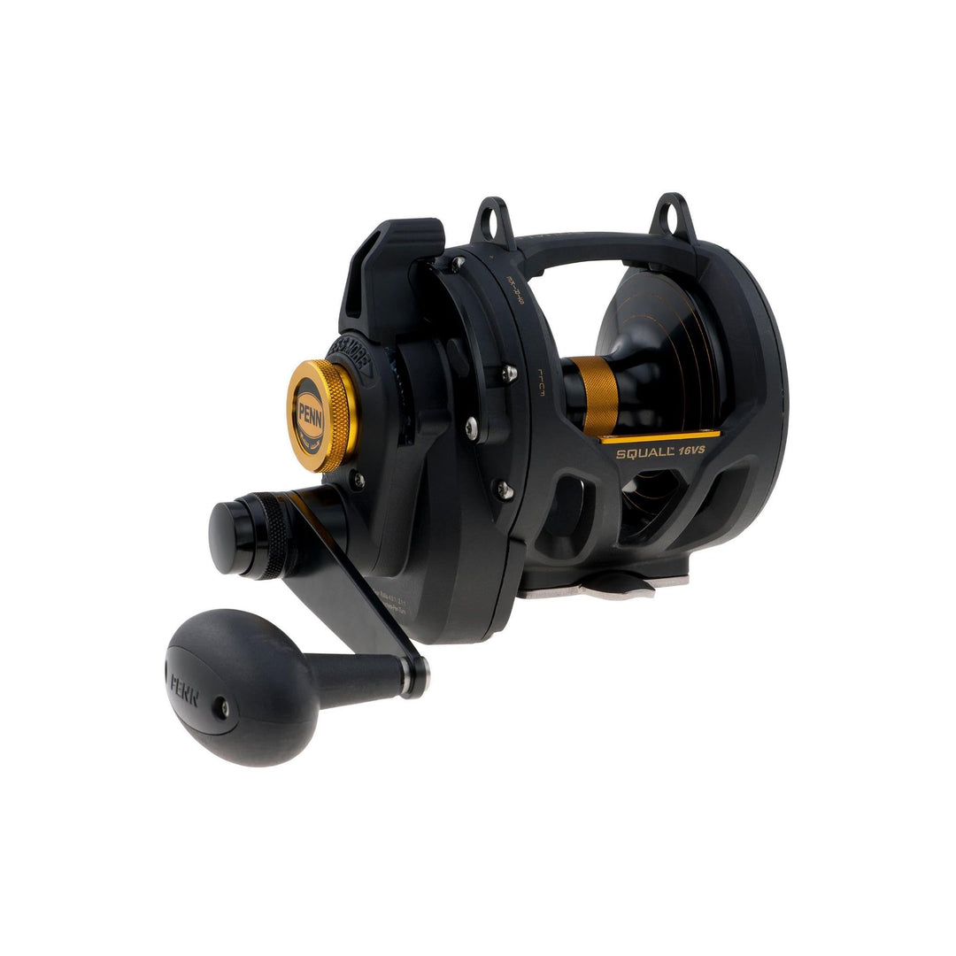 PENN Squall Lever Drag 2 Speed Multirolle – Salzwasser Boots- und Kajaksangeln 16| Right |2 Speed, 1
