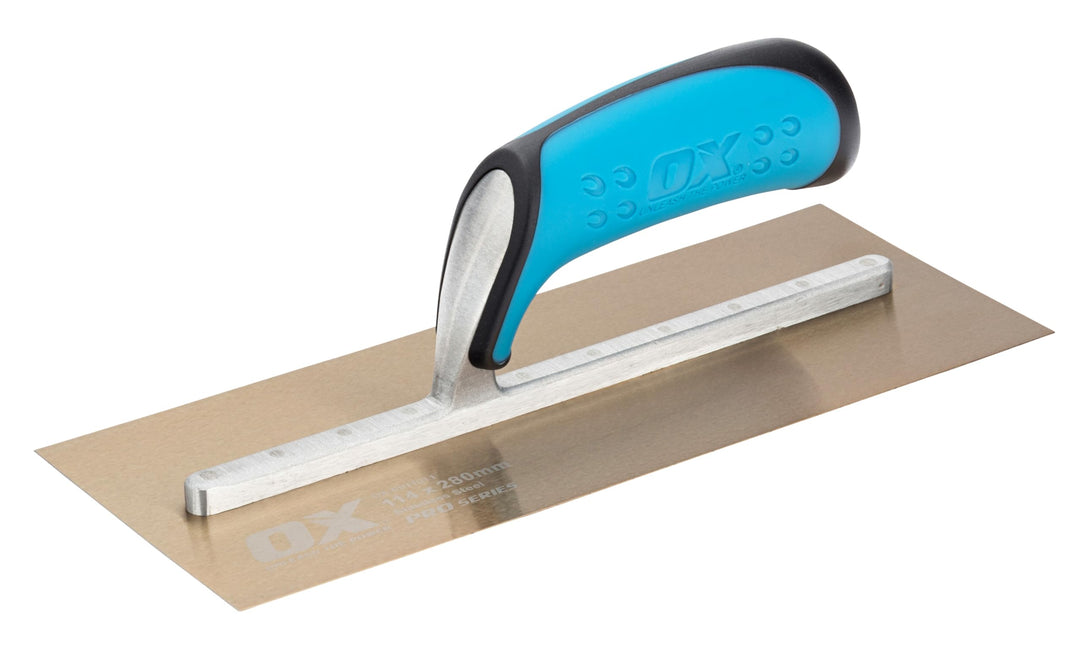 OX Pro Stainless Steel Plasterers Trowel - 114 X 280mm 114 x 280 mm, 114 x 280 mm