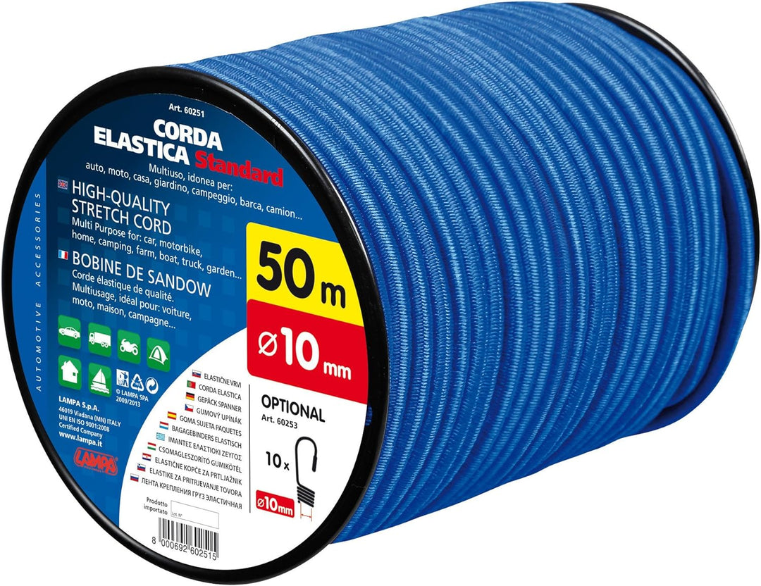 Lampa 60251 Seil elastisch in Spule, Durchmesser 10 mm, Länge 50 m