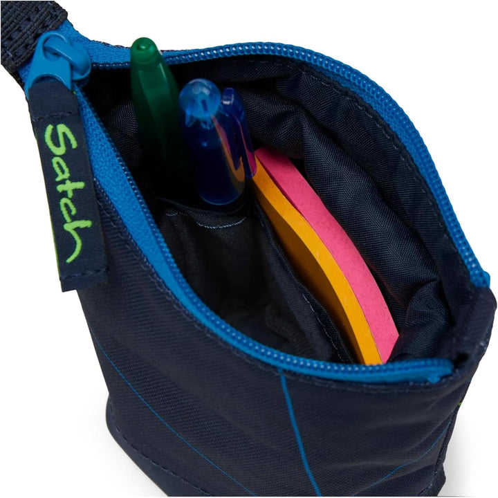 Satch Pencil Slider Federmäppchen Stiftehalter zum Stehen 3 Innenfächer Geheimfach Recycelte Materia