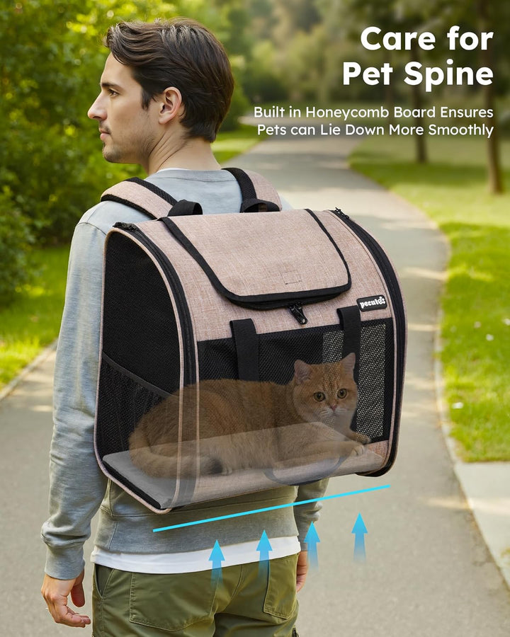 pecute Rucksack Hunde & Kleine Katzen 5kg, Katzentrage, Haustier Handtasche und Rucksack, Haustiertr