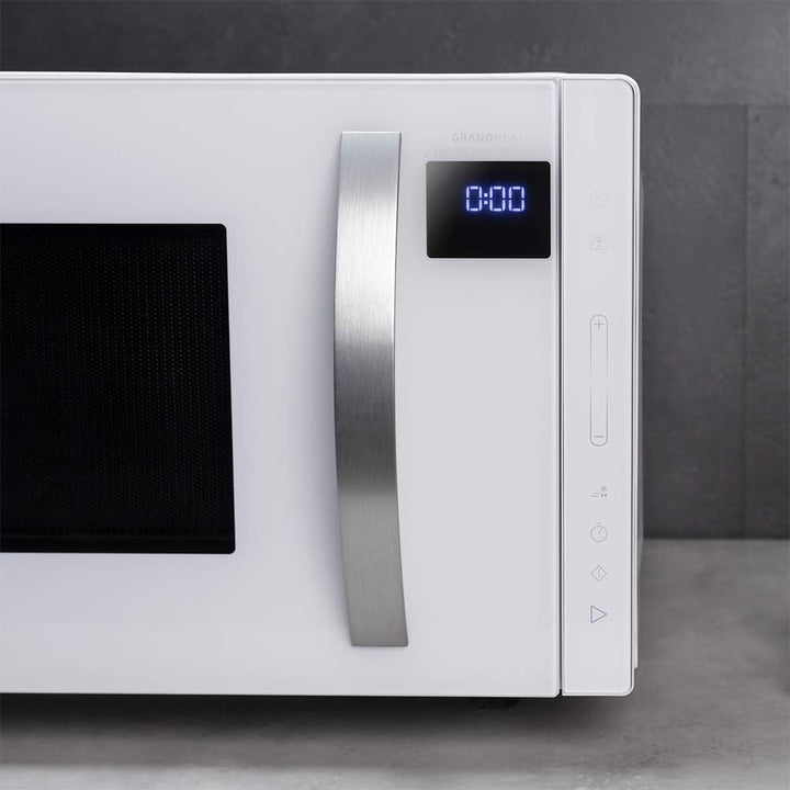 Cecotec Mikrowelle ohne Platte GrandHeat 2300 Flatbed Touch White. Fassungsvermögen 23 Liter, Leistu