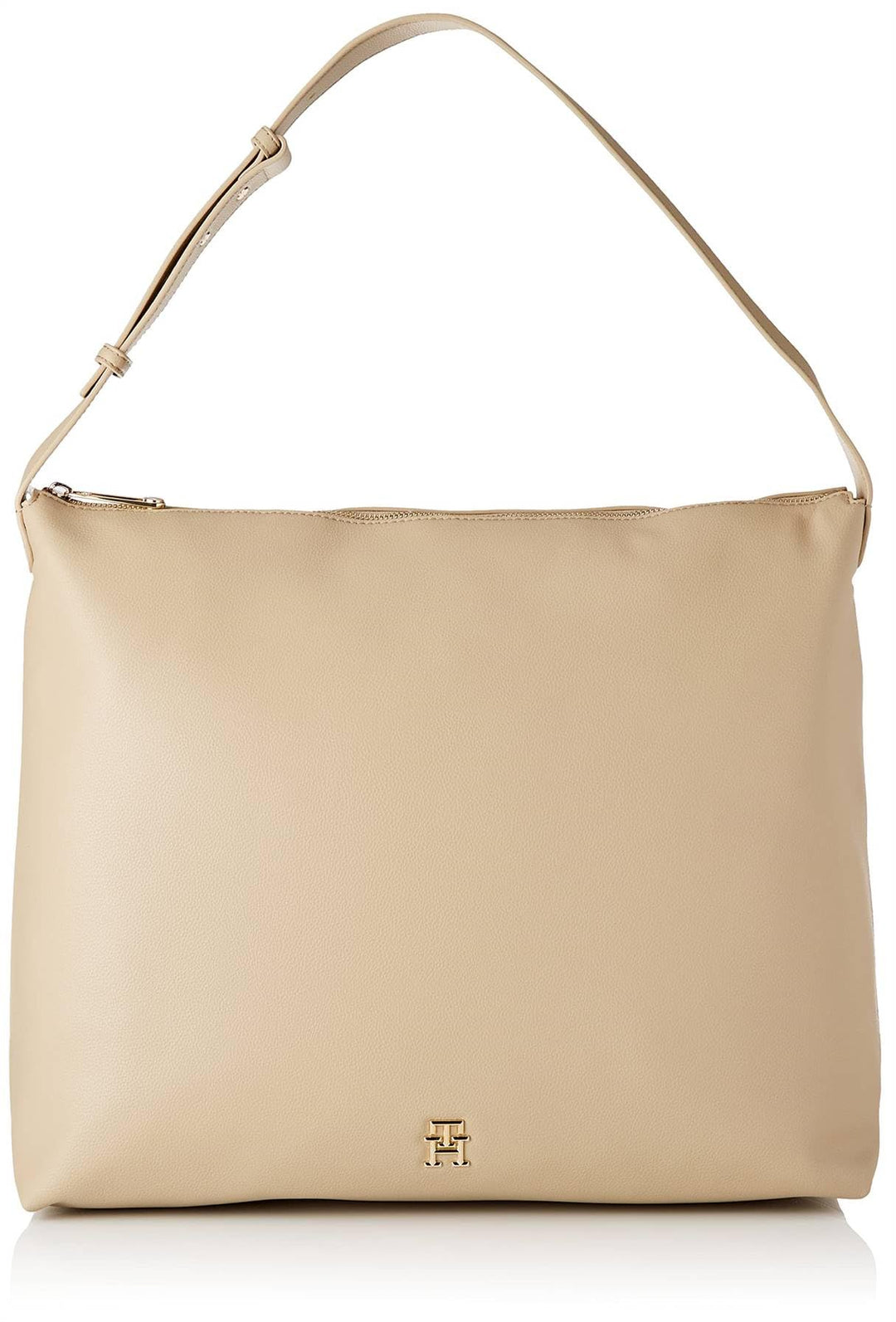 Tommy Hilfiger Damen Th Casual Hobo Tragetasche Beige, Beige