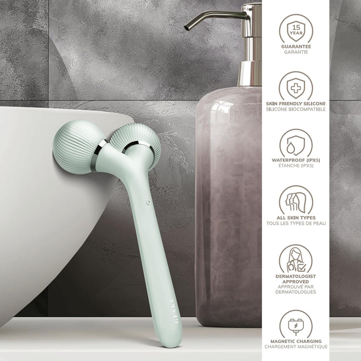 GESKE | SmartAppGuided™ Sonic Facial &amp; Body Roller | 4 in 1 | Dermaroller | Gerät für Gesicht und Kö