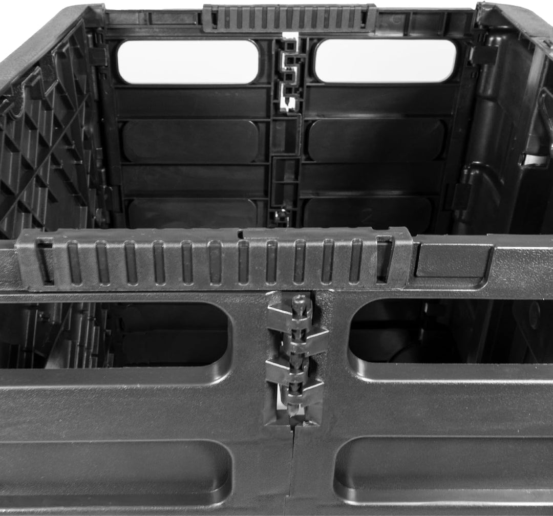 Lemodo Einkaufstrolley klappbar, Einkaufsroller belastbar bis 35 kg, Transporttrolley schwarz mit Ku