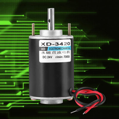 XD-3420 12/24V 30W Permanentmagnet Gleichstrommotor Hochgeschwindigkeits reversibler elektrischer Ge