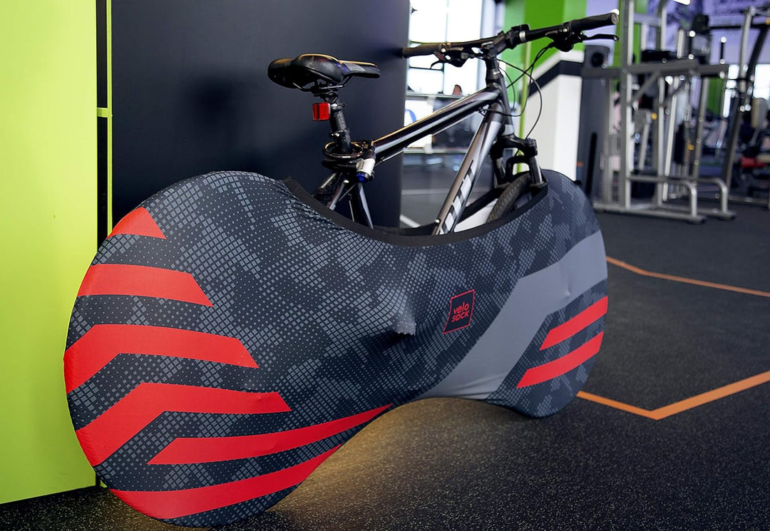 Velo Sock Unisex – Erwachsene Red Lines Bike Cover, One Size, Red Lines