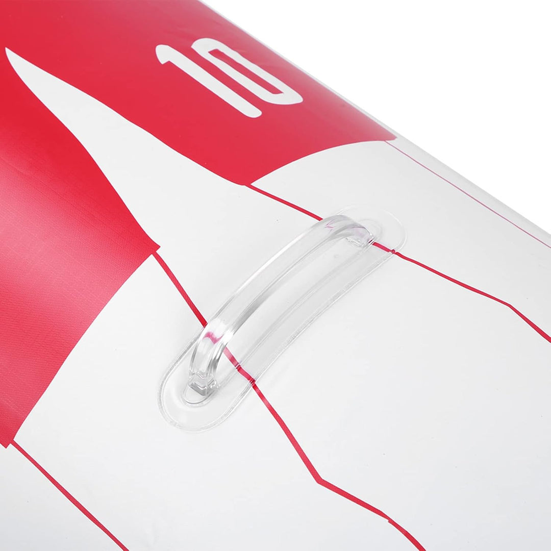 Aufblasbarer Fussball Dummy, 160cm, Rot, Torwart Training Equipment für Fussballübungen, Dribbling u