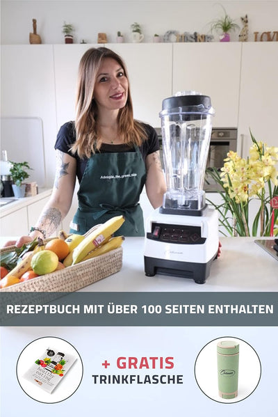 Hochleistungsmixer Optimum 9200A, 2611 Watt, 3.5PS, 6 Edelstahlklingen, 48000 U/min, 2L BPA-freier B
