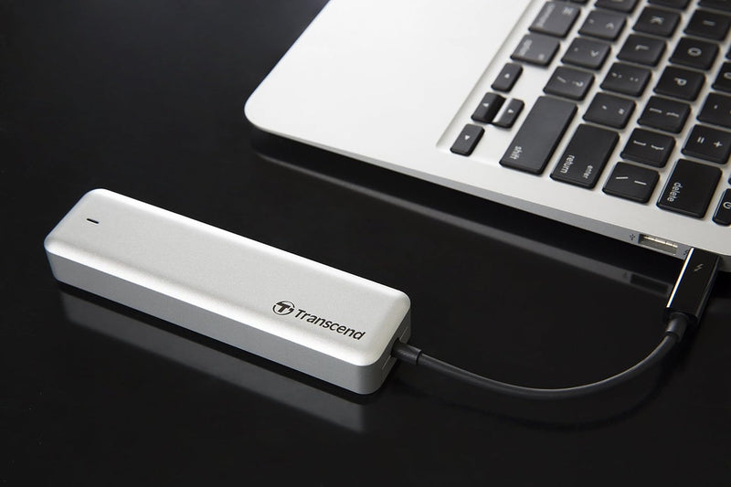 Transcend 240 GB JetDrive JDM 825 Thunderbolt AHCI PCIe™ Portable SSD TS240GJDM825 Mit Thunderbolt-G