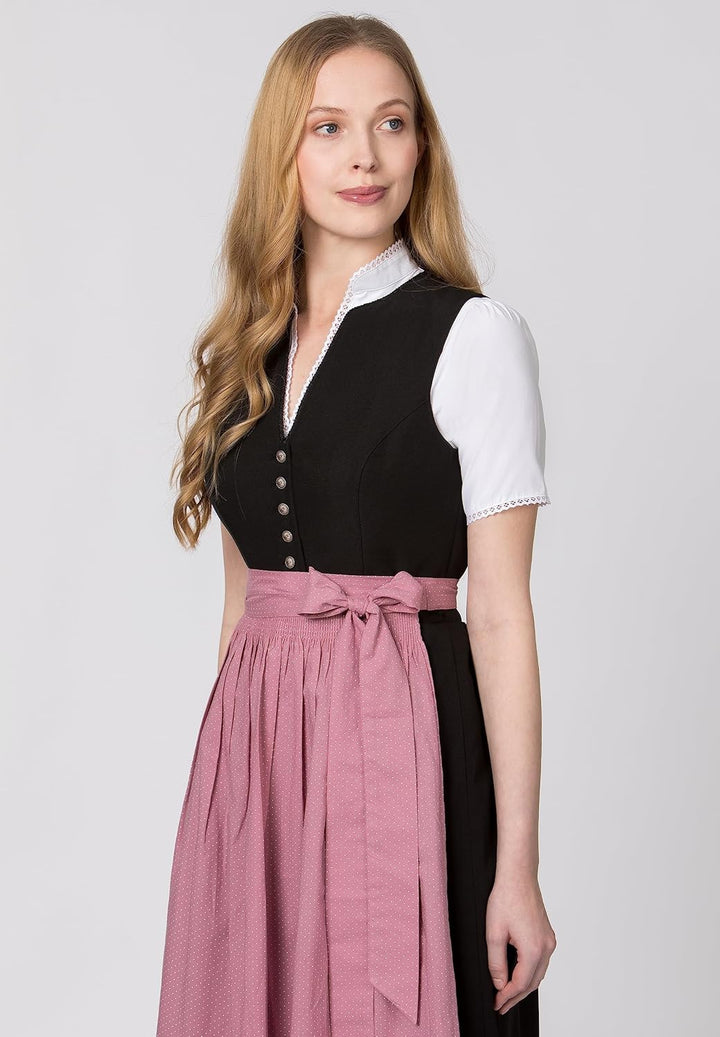 Stockerpoint Damen Schürze Molina Dirndlschürze, Altrosa, Regular
