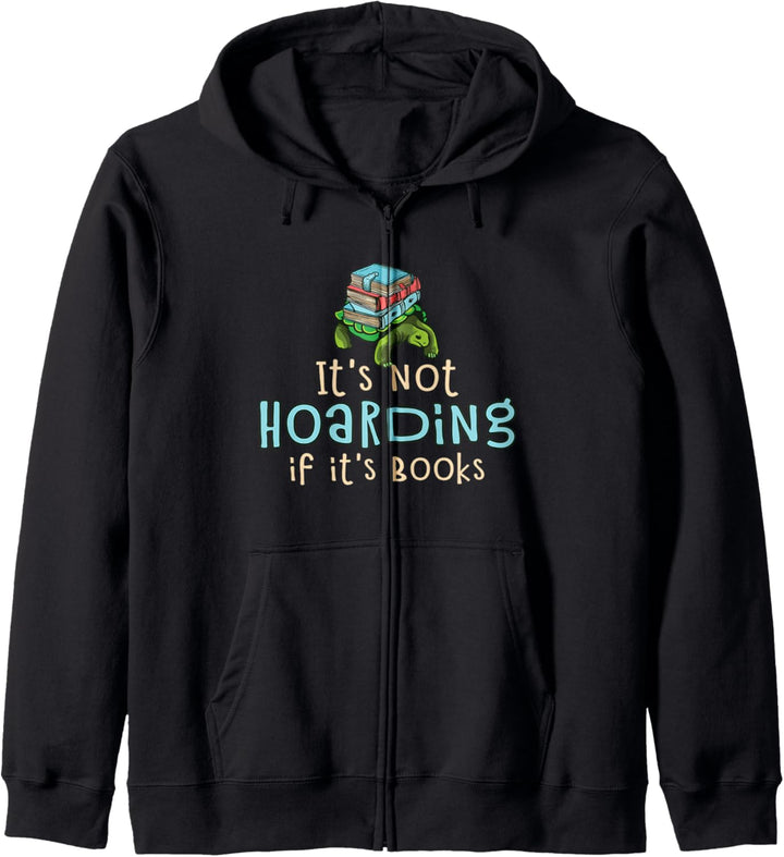 Funny Reading Book Lover Hoarding Turtle Gift Kapuzenjacke