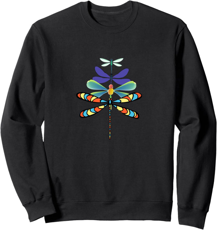 Lustiges Libellen-Weihnachtsbaum-fröhliches Sweatshirt