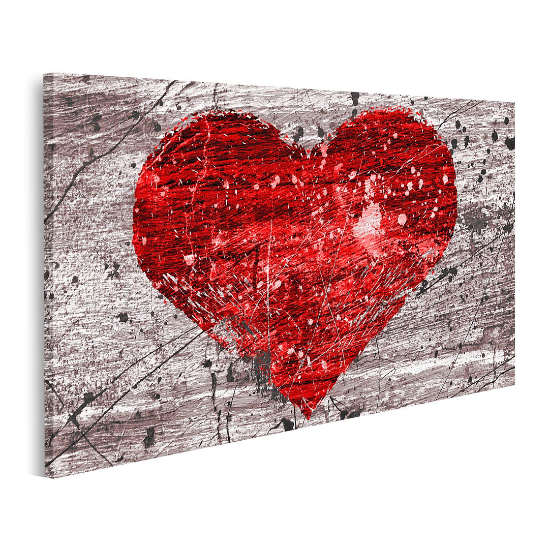 islandburner Bild auf Leinwand Grunge Hintergrund Mit Abstraktem Herz Bilder Wandbilder Poster Leinw