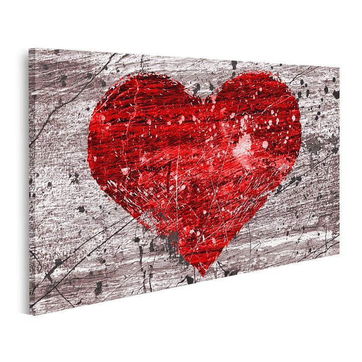 islandburner Bild auf Leinwand Grunge Hintergrund Mit Abstraktem Herz Bilder Wandbilder Poster Leinw