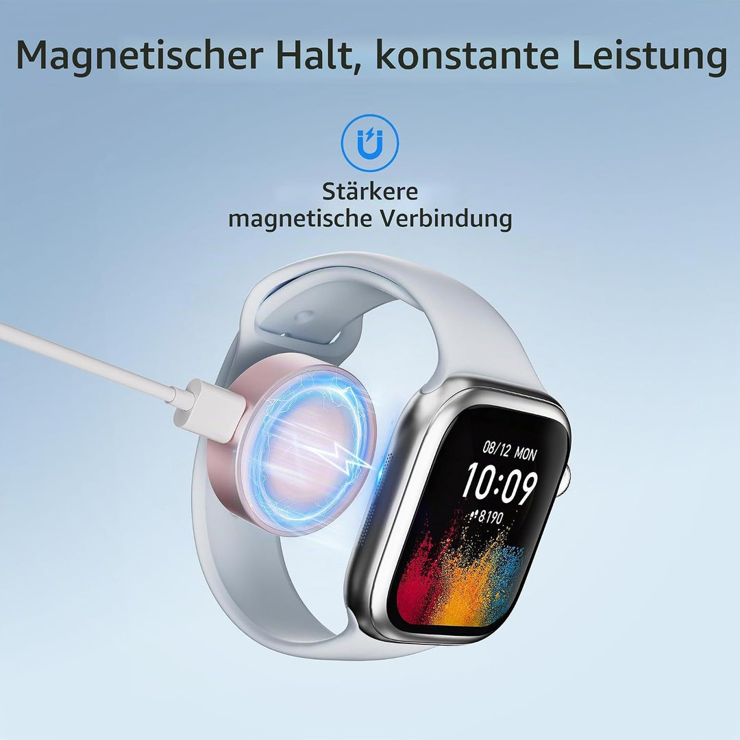 Elebase für Apple Watch SE 3 Ladegerät,Magnetisches Ladeadapter,Tragbarer Drahtloser iWatch Ladegerä