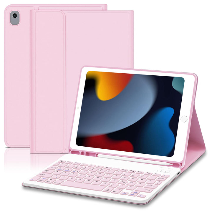 Tastatur Hülle für iPad 10.2 Zoll (9/8/ 7 Generation - 2021/2020/2019), Deutsches QWERTZ Tastatur Ma