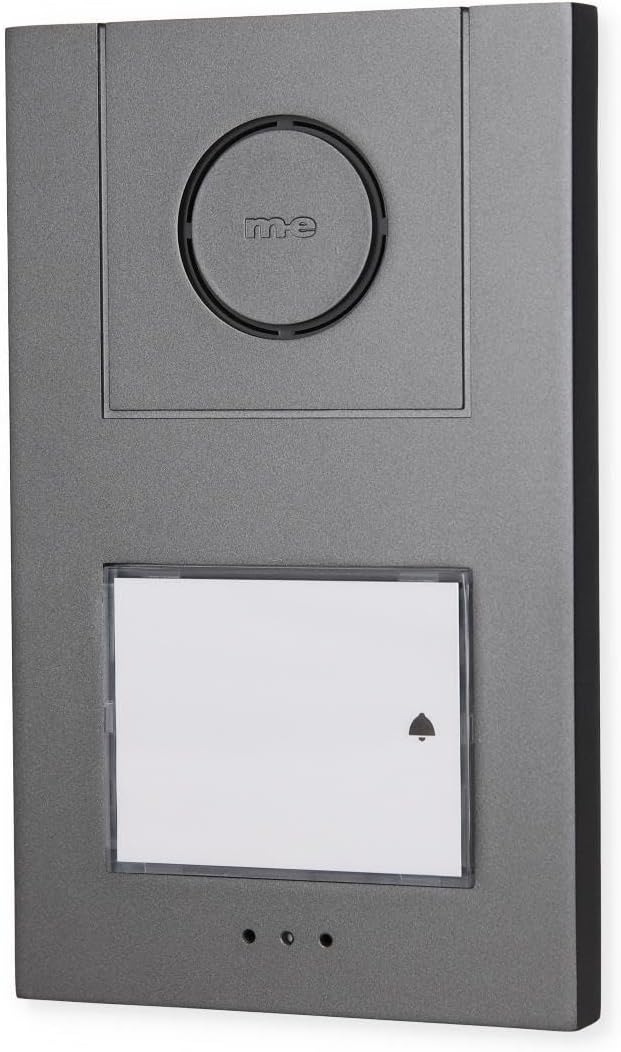 M-e modern-Electronics Vistus AD ALU 4010A Vistus Türsprechanlage Kabelgebunden Komplett-Set 1 Fami