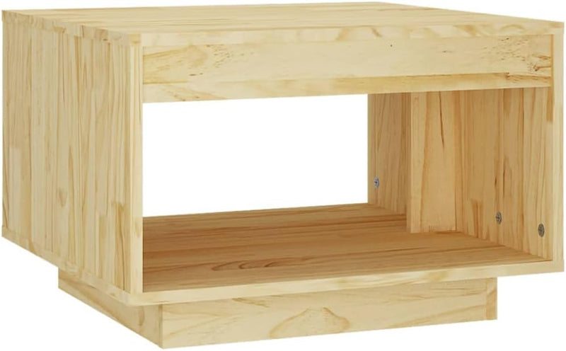 FIRBNUS 50x50x33,5 cm Beistelltisch Holz Wohnzimmer Tisch für Couch Quadratischer Wohnzimmertisch Mo