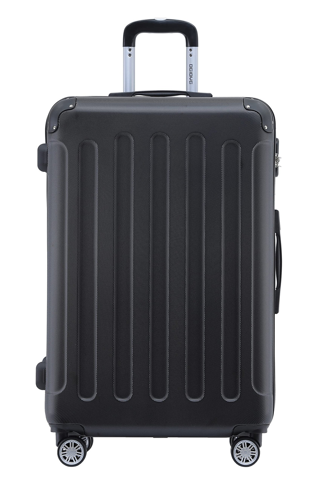 BEIBYE- Hartschalenkoffer Koffer Trolley Rollkoffer Reisekoffer Zahlenschloss 4 Zwilings-Rollen (Bla