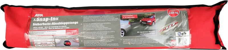 APA 29640 Abschleppstange Pkw SNAP-IN, bis 2500 kg, mit Schnappverschlüssen Abschleppstange "Snap-In