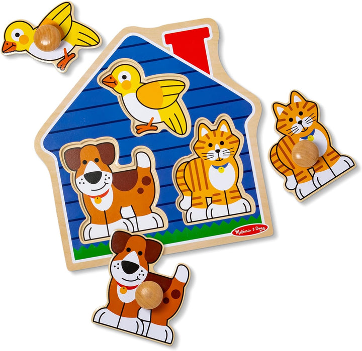 Melissa and Doug 2055 - Haustiere Steckpuzzle Jumbo
