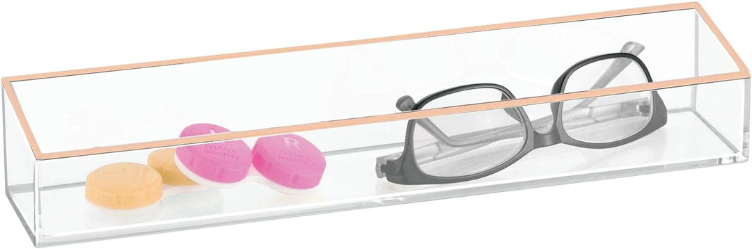 mDesign Kosmetik Organizer – Aufbewahrungsbox für Lippenstift, Lidschatten, Pinsel & Co. – Schminkau