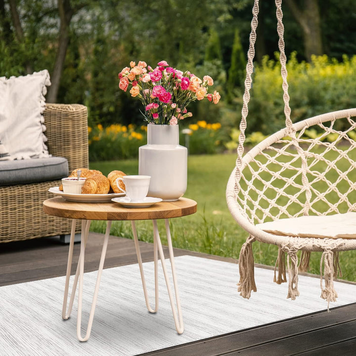 payé Outdoor Teppich Wetterfest Läufer - Grau - 80x150cm - Meliert - Küche Badezimmer Balkon Garten