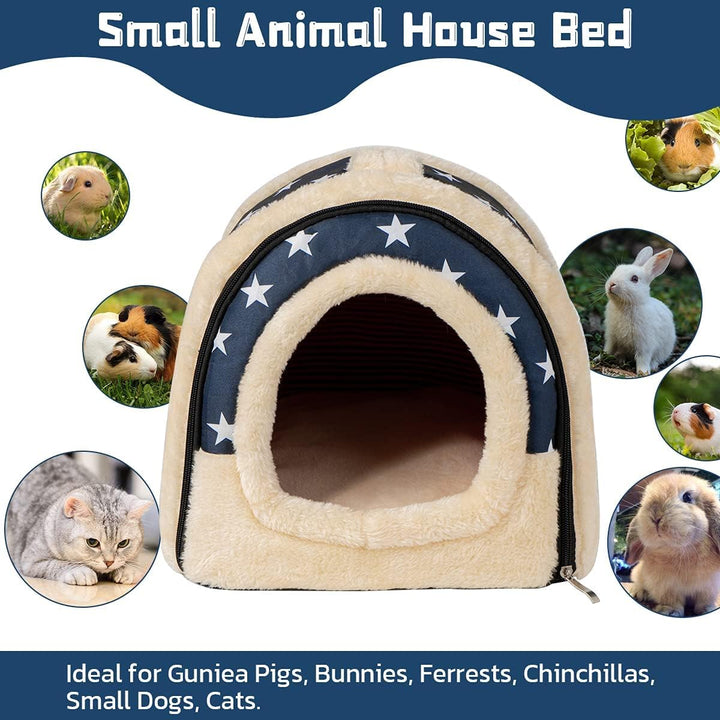 Pantula Meerschweinchen Bett Kuschelhöhle - Höhle Gemütliches gross Hamster Kleintier Bett Versteck
