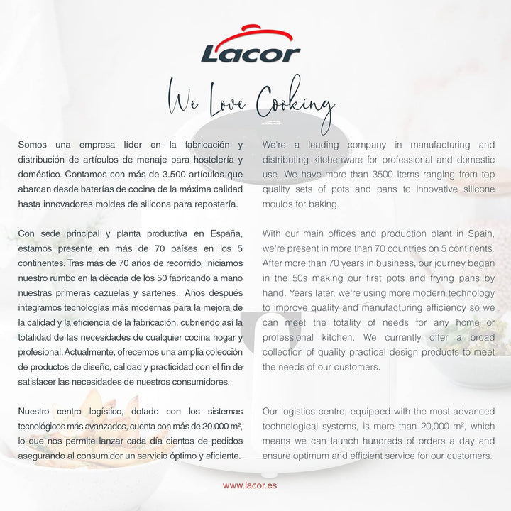 Lacor - 69509 - Vitalcook Ölfreie Fritteuse, Heissluftfritteuse mit TotalCook-Technologie, Heissluft
